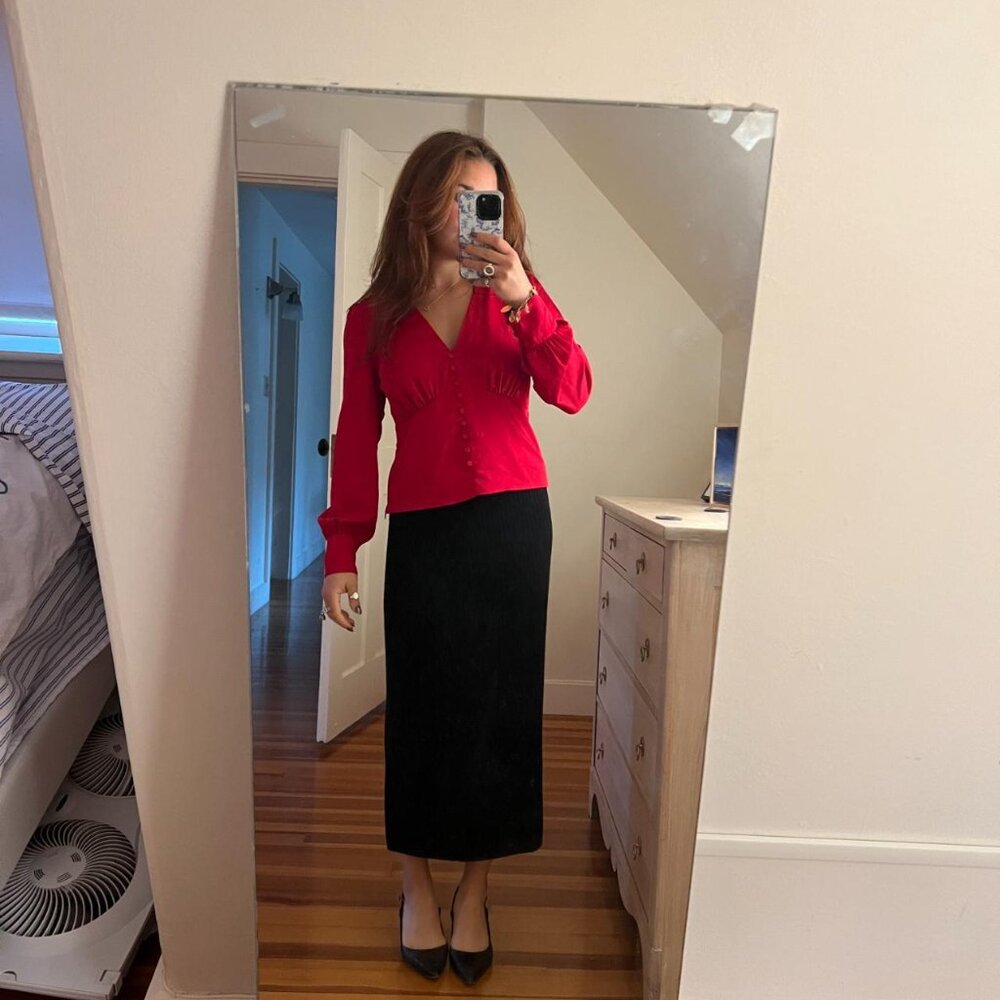 J.Crew Women's Red Blouse